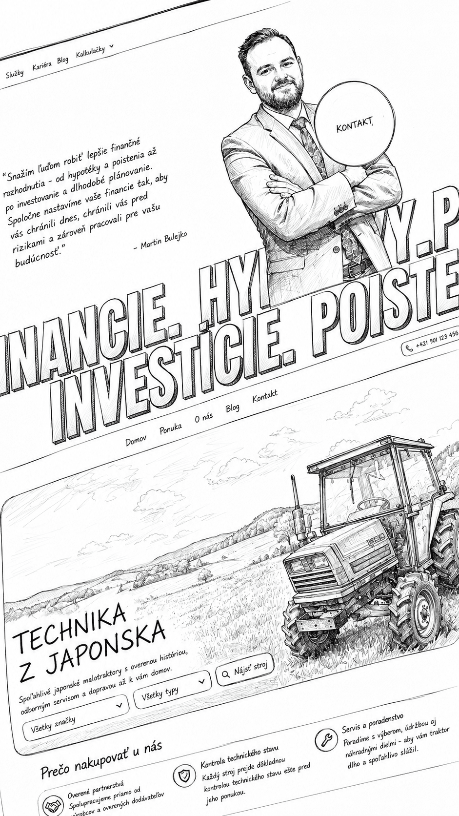 Ukážky webových projektov