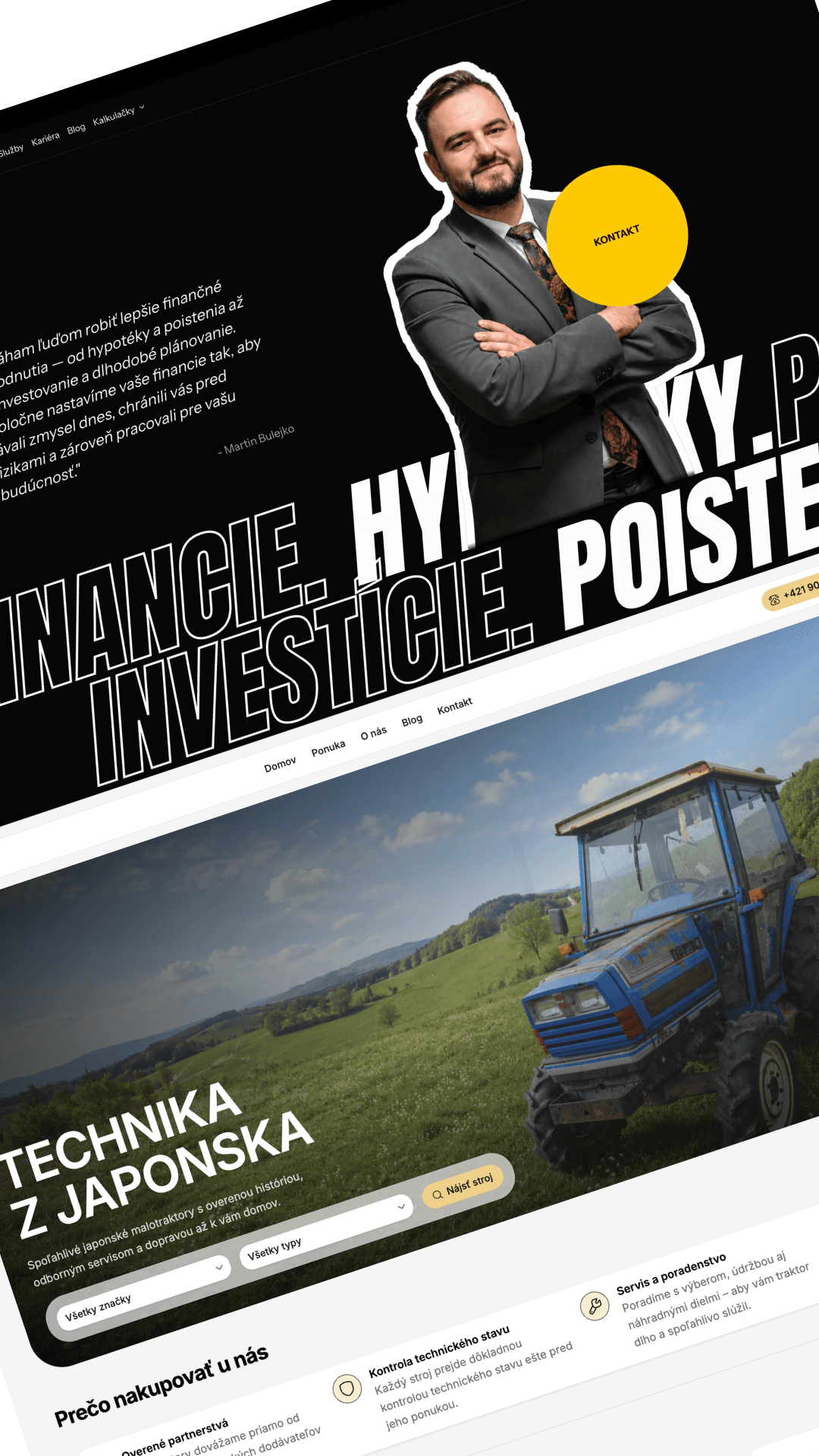 Ukážky webových projektov